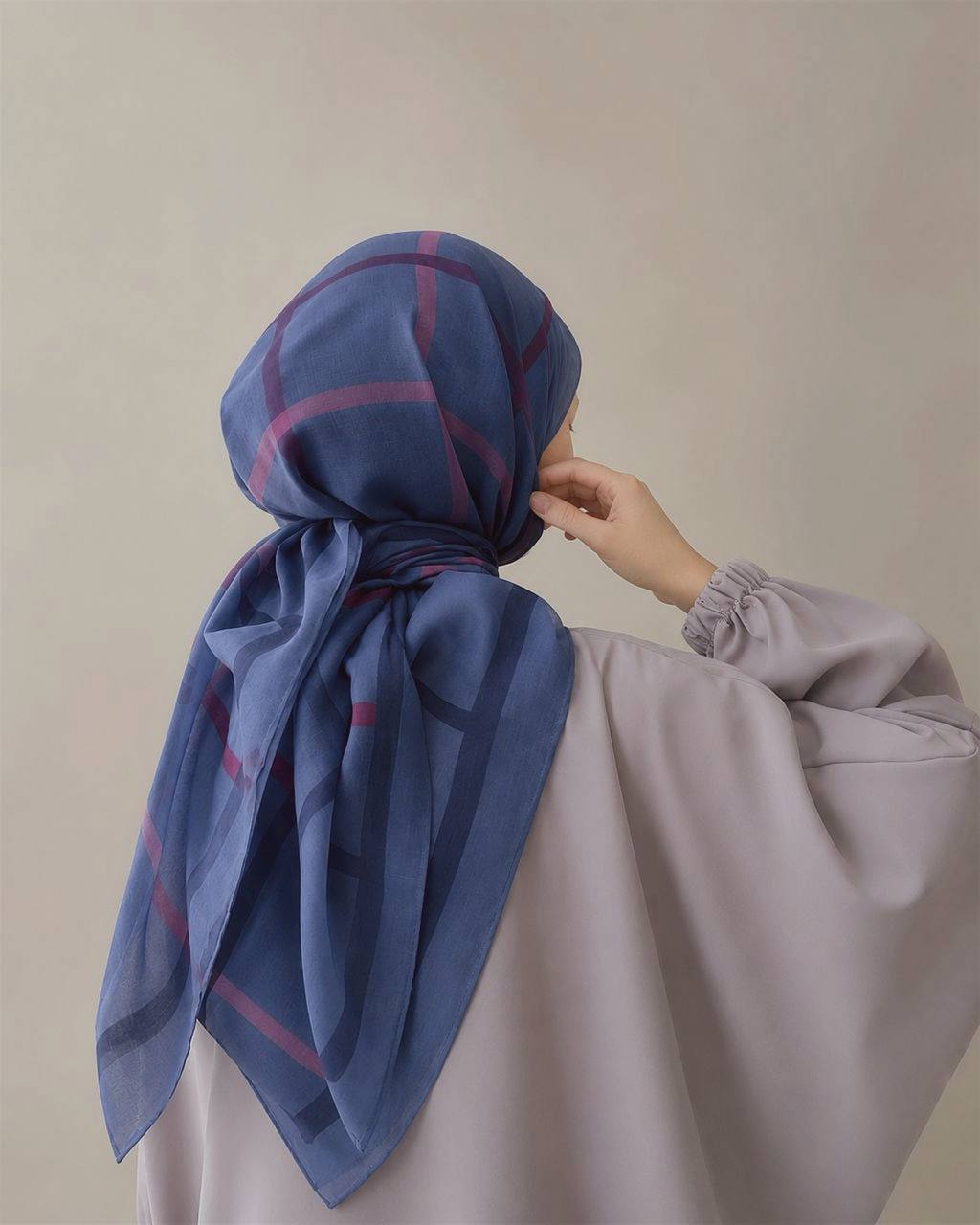 Kade Scarf in Blueberry Chalk - Image 2