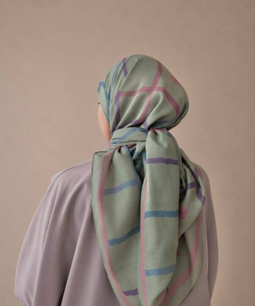 Kade Scarf in Pistachio Picnic
