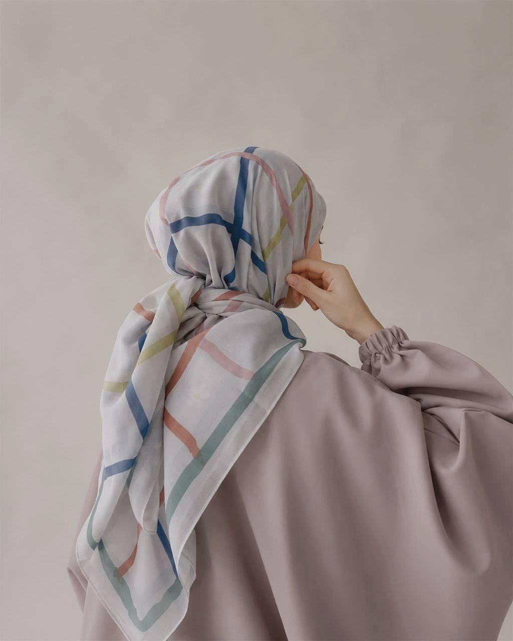 Kade Scarf in Playground Grid - Image 2