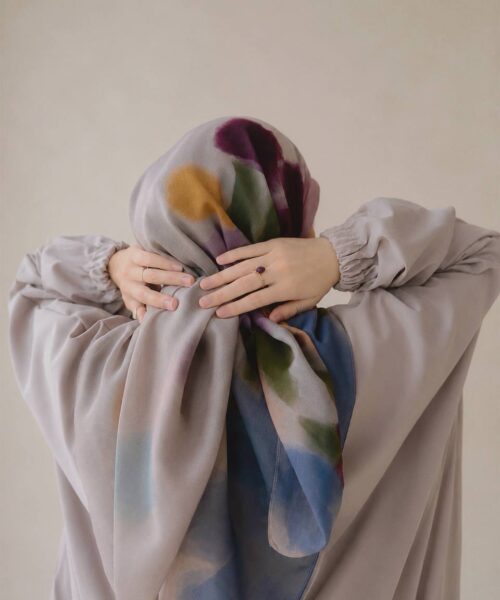 Alternative view of Kade Scarf in Polka Bloom