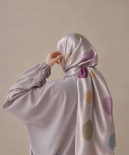 Alternative view of Kade Shawl in Polka