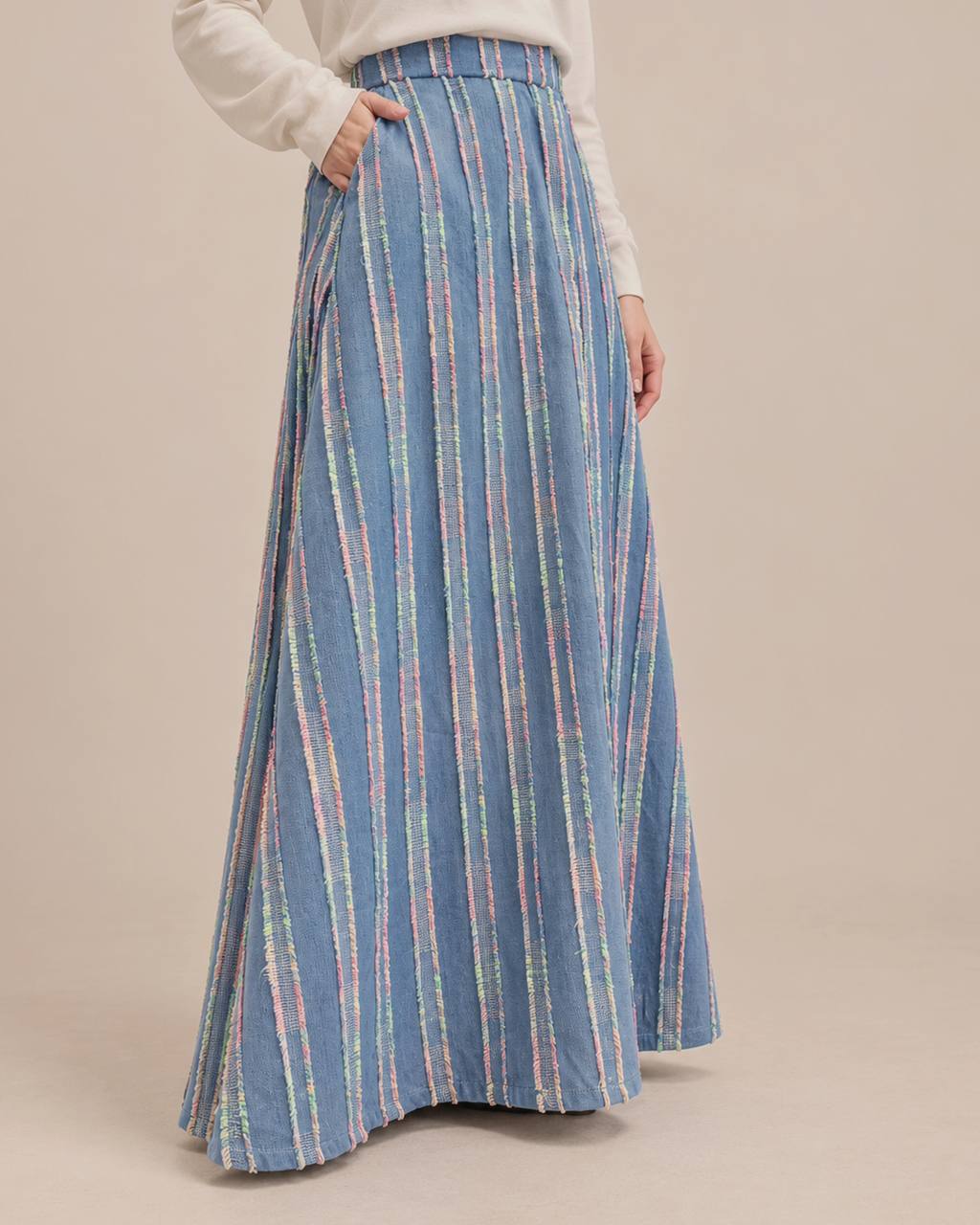 Tufted Skirt in Sky - Image 3
