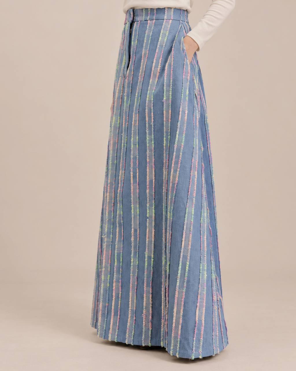 Tufted Skirt in Sky - Image 2