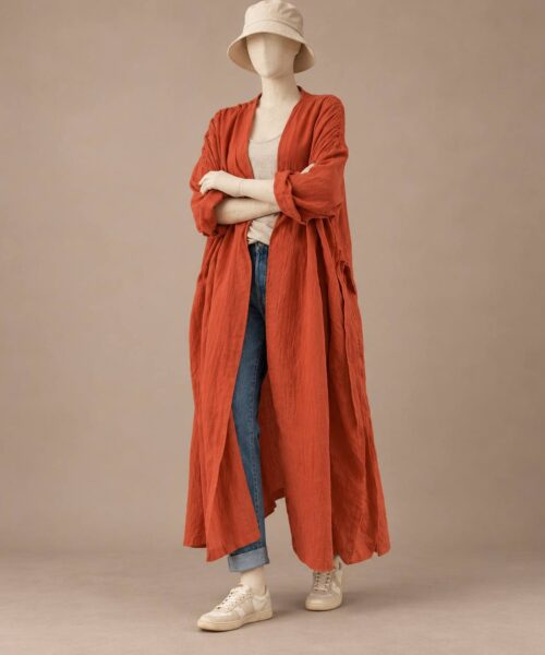 Milo Outer in Terracotta