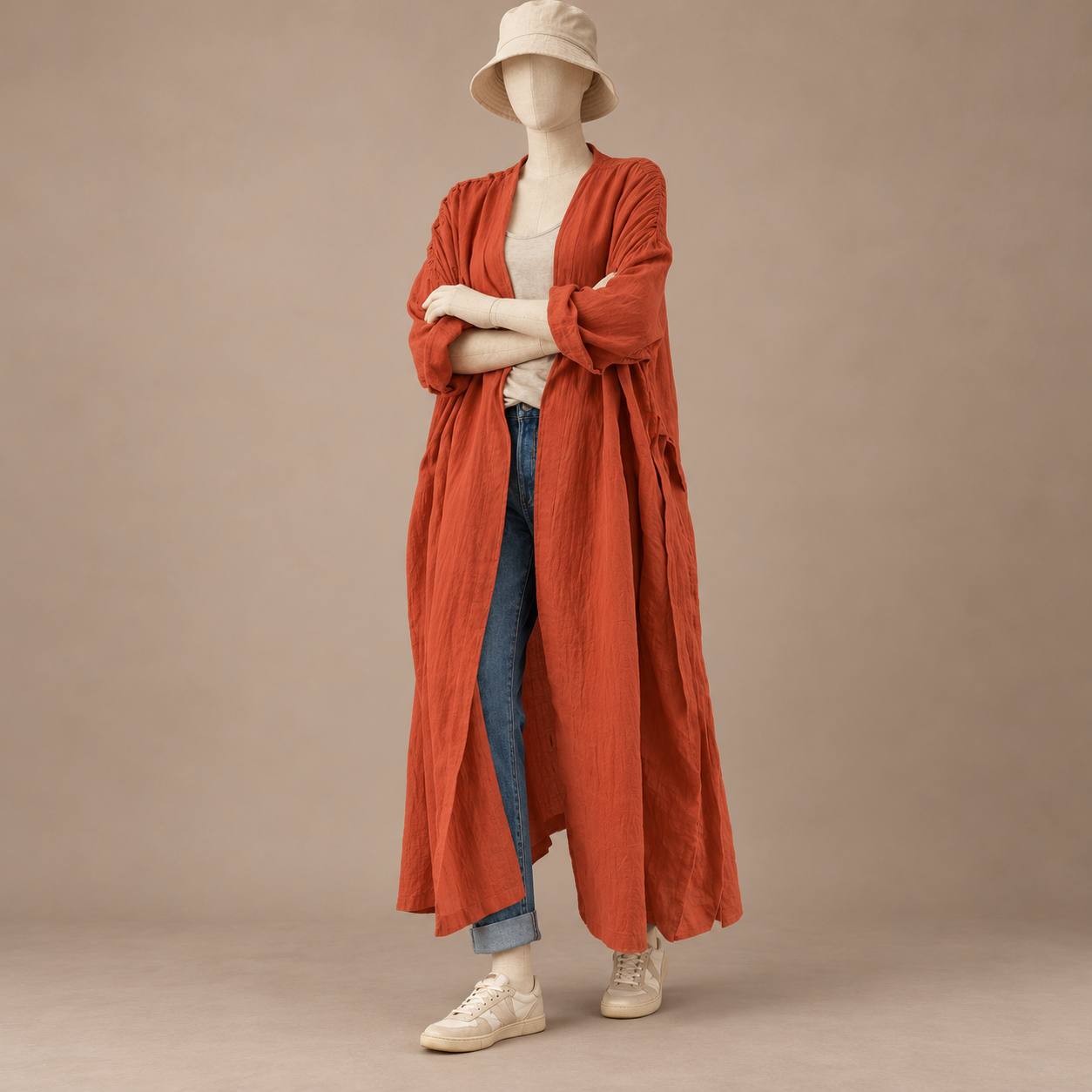 Milo Outer in Terracotta